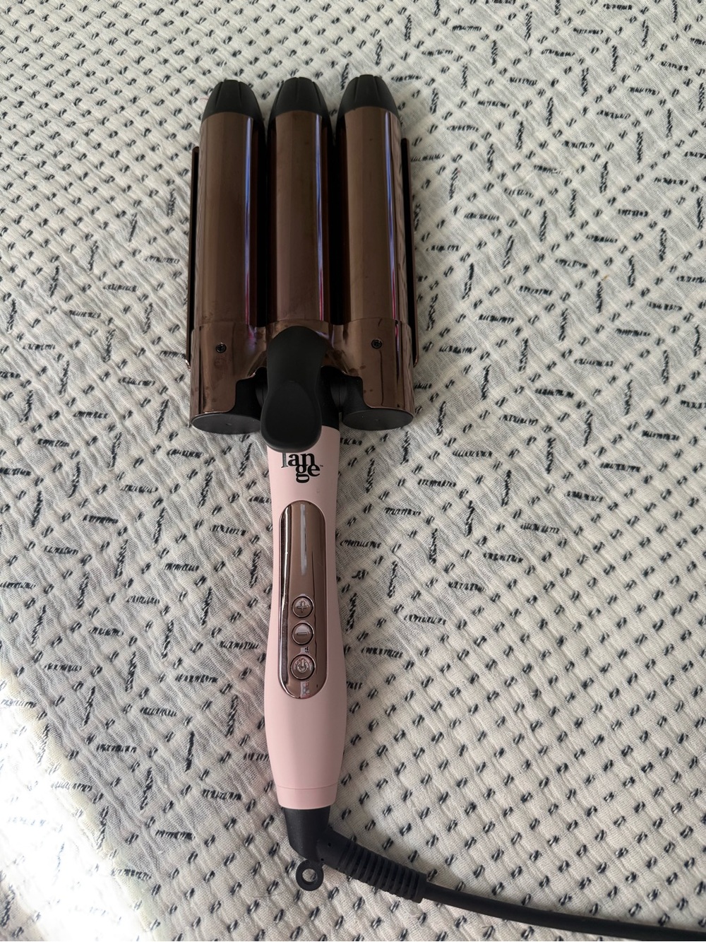 Lange Pink and Bronze Triple Barrel Hair Waver